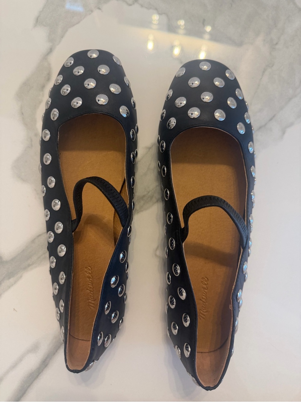 Madewell Black Studded Flats